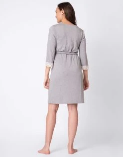 Seraphine Robe De Chambre Grossesse - Gris Clair -Seraphine Piper Grey 05 V3