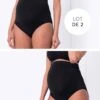 Seraphine Culotte Grossesse Taille Haute En Bambou – Lot De 2 -Seraphine Quinlan Black V2 01 FR Default
