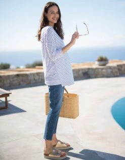 Seraphine Haut Grossesse Et Allaitement Rayé Ample -Seraphine Ripley Blue 03 V2