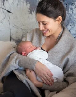 Seraphine Châle Grossesse Et Allaitement Luxe Bicolore - Gris/Sable -Seraphine Rudy Greysand V3 04