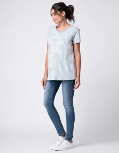 Seraphine Top De Grossesse Et D'allaitement Rayé - Bleu Et Blanc -Seraphine Ruth BlueStripe 04