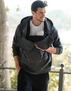 Seraphine Sweat à Capuche De Portage Pour Homme – Gris -Seraphine Ryan Grey V3 04