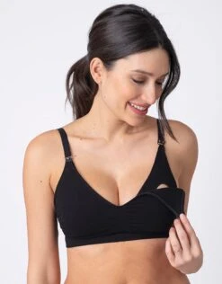 Seraphine Soutien-gorge D’allaitement Curve En Viscose De Bambou, Noir – Lot De 2 -Seraphine Samaria Black 03 V1