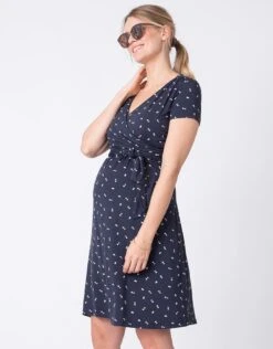 Seraphine Robe Grossesse Et Allaitement – Bleu Marine