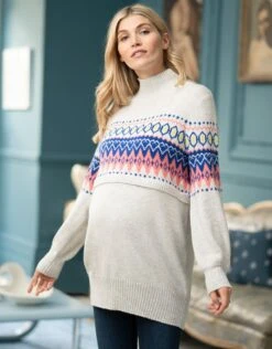 Seraphine Pulls Mama Et Mini – Motif Jacquard -Seraphine Sheila Multi 04 V3