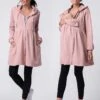Seraphine Robe à Capuche 3 En 1 De Grossesse Et Portage - Rose Foncé -Seraphine Shelby Blush 01