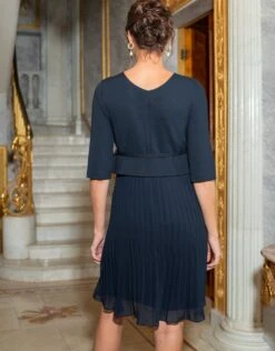 Seraphine Robe Grossesse Et Allaitement Plissée – Bleu Marine -Seraphine Sophian Midnight 06 V2