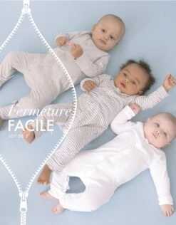 Seraphine Dors-bien En Coton à Fermeture Facile – Lot De 3