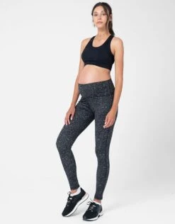 Seraphine Legging Grossesse 7/8 Sport Imprimé – Kaki/Noir -Seraphine Torah Print 03