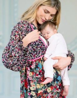 Seraphine Robe De Grossesse Et D'allaitement Bohème à Fleurs Mélangées -Seraphine Tove MultiPrt 04 V3