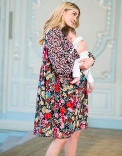 Seraphine Robe De Grossesse Et D'allaitement Bohème à Fleurs Mélangées -Seraphine Tove MultiPrt 05 V3