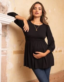 Seraphine Haut Grossesse Et Allaitement Taille Haute, Noir -Seraphine Triona Black 03 V1