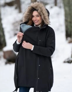 Seraphine Parka Extra Chaude Grossesse 3 En 1 - Noir -Seraphine Valetta Black 05 V8