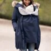 Seraphine Parka Grossesse Hivernale 3 En 1 – Bleu Marine -Seraphine Valetta Navy 01 V5