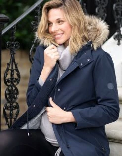 Seraphine Parka Grossesse Hivernale 3 En 1 – Bleu Marine -Seraphine Valetta Navy 03 V3