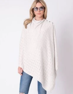Seraphine Châle D'allaitement En Maille - Crème -Seraphine Verity Ecru 03 V1