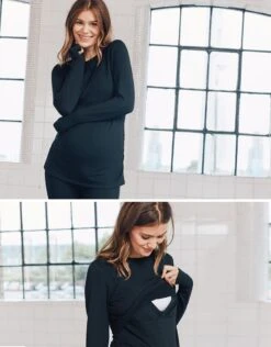 Seraphine Haut Thermique Grossesse Et Allaitement – Noir