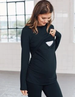 Seraphine Haut Thermique Grossesse Et Allaitement – Noir -Seraphine Violetta Black 04 V1