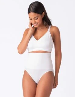 Seraphine Culotte Post-grossesse Taille Haute – Lot De 2 Blanc/Noir -Seraphine Vivette BlkWht V2 03