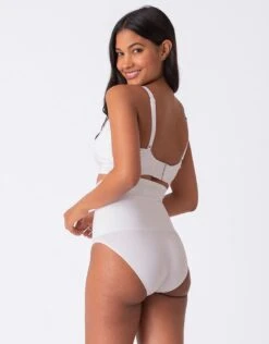 Seraphine Culotte Post-grossesse Taille Haute – Lot De 2 Blanc/Noir