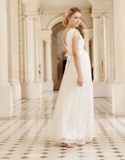 Seraphine Robe De Mariée Grossesse Longue à Dentelle - Ivoire -Seraphine VivienneLong Ivory 06 V2