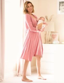 Seraphine Pyjama 2 Pièces Grossesse Et Allaitement – Rose -Seraphine Westley Pink V2 03