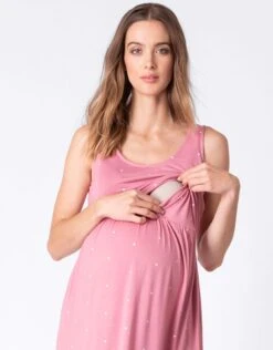 Seraphine Pyjama 2 Pièces Grossesse Et Allaitement – Rose -Seraphine Westley Pink V2 07