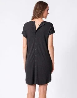 Seraphine Robe D'hôpital En Coton – Gris -Seraphine Whitney Charcoal 09