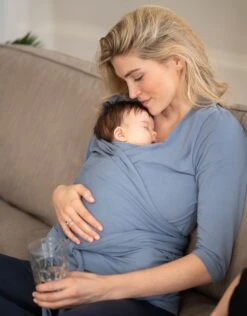 Seraphine Haut Contact Peau à Peau En Coton Manches Longues - Bleu -Seraphine Winifrid 34 Blue 03 V3