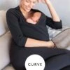 Seraphine Haut Peau à Peau Curve En Coton, Noir -Seraphine Winn Black 01 V1