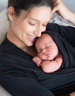 Seraphine Haut Peau à Peau Curve En Coton, Noir -Seraphine Winn Black 03 V1