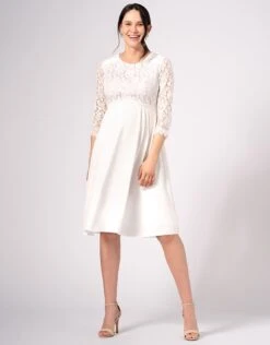 Seraphine Robe De Mariée Grossesse Et Allaitement En Dentelle Ivoire