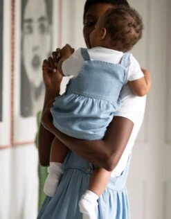 Seraphine Mama & Mini Denim - Robe Chasuble Pour Bébé -Seraphine Wyatt Mini 05 V1