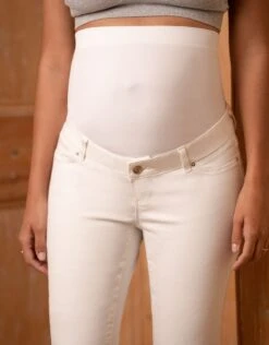 Seraphine Jean Grossesse Slim Avec Bandeau – Blanc -Seraphine Zahara White 04 V5