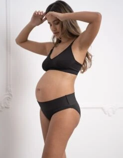 Seraphine Culottes De Grossesse Bandeau Rabattale – Lot De 2, Noir -Seraphine Zahra 2Pack Black V1 04