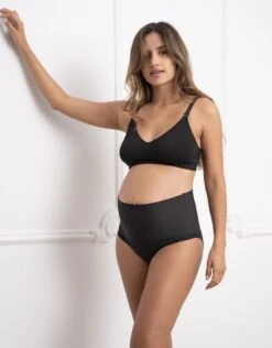 Seraphine Culottes De Grossesse Bandeau Rabattale – Lot De 2, Noir -Seraphine Zahra 2Pack Black V1 05