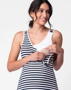 Seraphine Lot De Deux Robes De Grossesse Et D'allaitement Sans Manches -Seraphine Zelma BlackWhite 05 V2