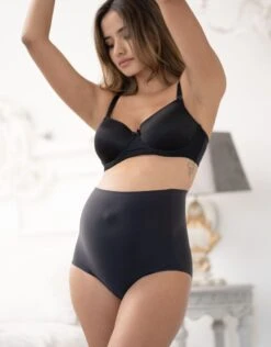 Seraphine Lot De 2 Culottes Hautes Grossesse Sans-démarcation – Noir -Seraphine Zina Brief Black 06 V3