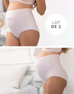 Seraphine Lot De 2 Culottes Hautes Grossesse Sans-démarcation – Nude