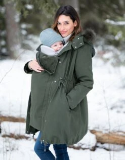 Seraphine Parka Grossesse 3 En 1 Sub-Zero – Kaki -Seraphine Zorah Khaki 05 V3