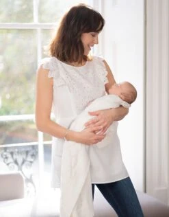 Seraphine Haut Grossesse Et Allaitement Broderie Anglaise En Coton -Seraphine abigail white 01 1