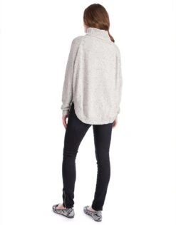 Seraphine Pull Grossesse Cape Tacheté - Gris -Seraphine alma greyfleck 05