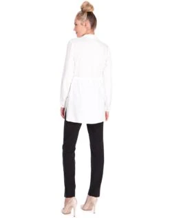 Seraphine Blouse Grossesse à Nouer Sur Les Côtés - Ivoire -Seraphine annora white 05