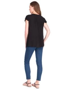 Seraphine Haut Grossesse Fluide - Noir -Seraphine claudia black 04