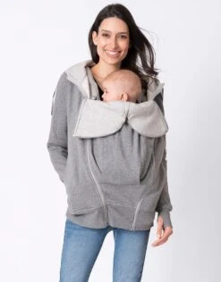 Seraphine Sweat à Capuche Grossesse 3 En 1 – Gris -Seraphine connor grey V2 05