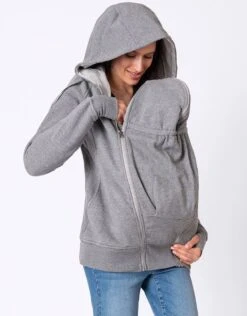 Seraphine Sweat à Capuche Grossesse 3 En 1 – Gris -Seraphine connor grey V2 08