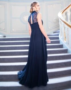 Seraphine Robe Grossesse Et Allaitement Avec Cravate -Seraphine delia midnight 03