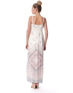 Seraphine Robe Longue Grossesse Imprimé - Pastel -Seraphine elisha 05