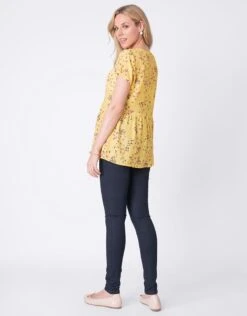 Seraphine Blouse Grossesse à Fleurs – Jaune -Seraphine emery yellowfloral 05
