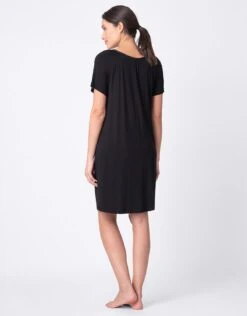 Seraphine Lot De 2 Chemises De Nuit Grossesse Boutonnée - Noir -Seraphine gemma pack black 04